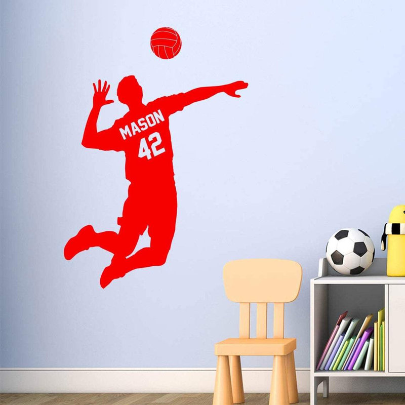 Wall Decal, 24" H x 17" W, Red