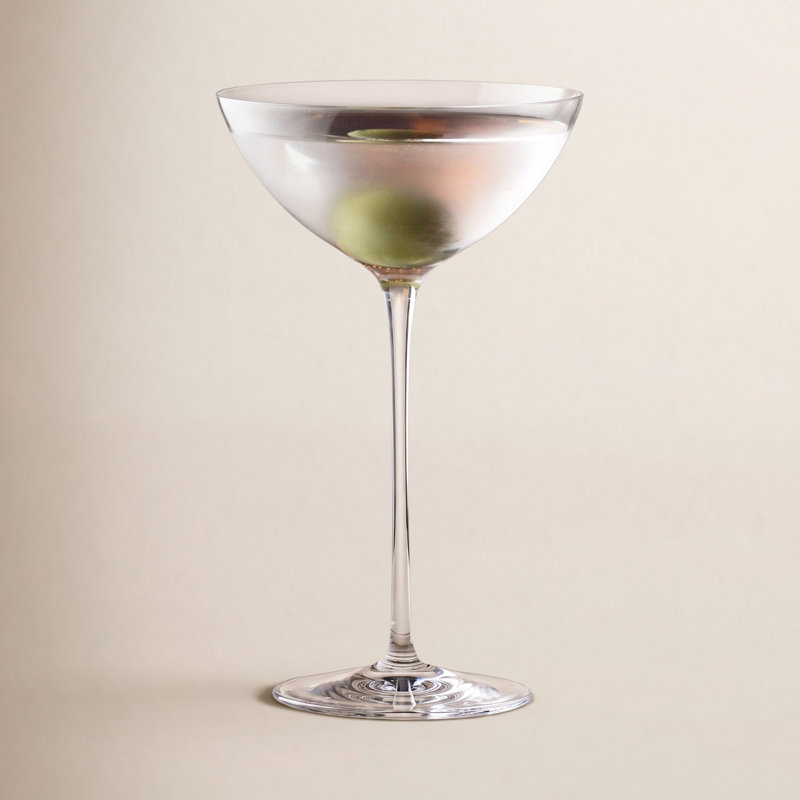 Set of 2 Savage Crystal Coupe Glasses