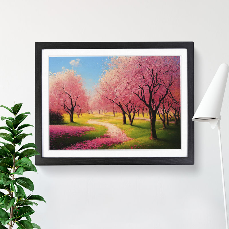 Spring Forest Landscape Vol.2 - Framed Print, Black Framed, 46cm H x 64cm W x 2cm D