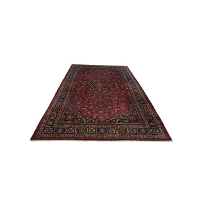 Mashad Semi Antique Burgundy /Indigo 10x17 Oversize Rug