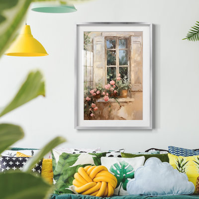 Vintage Floral Print CCXXXVI -Framed Print