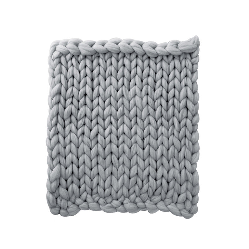 Casper Machine Tufted Throw Blanket, W80 x L100cm, Grey