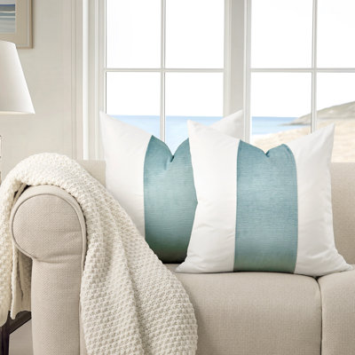 Velvet Panel Cotton Pillow Covers Set of 2