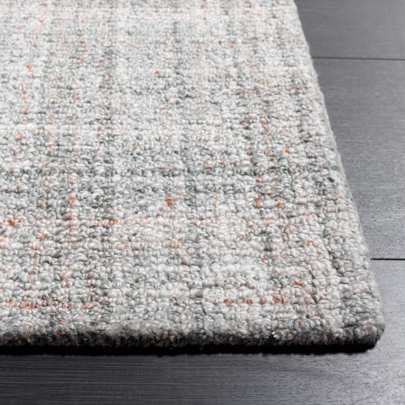 Tapis de performance abstrait touffeté à la main, Rectangle de 5 pi x 8 pi