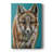 Teal Fox -Custom Wrapped Gallery Cavas