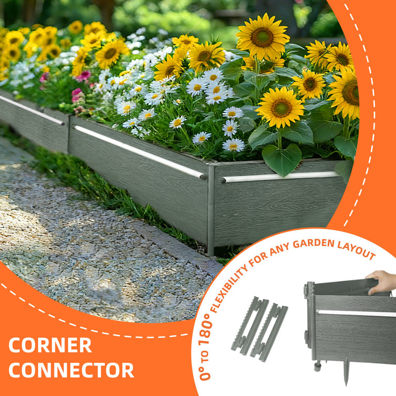 10 Pcs Solar Pathway Lights Outdoor Garden Edging- Bright Up To 8 Hrs, Interlocking Weather Resistant Landscape Path Lights for Flower Beds, Yard, Patio, Lawn, Walkway, Driveway Outside Decor