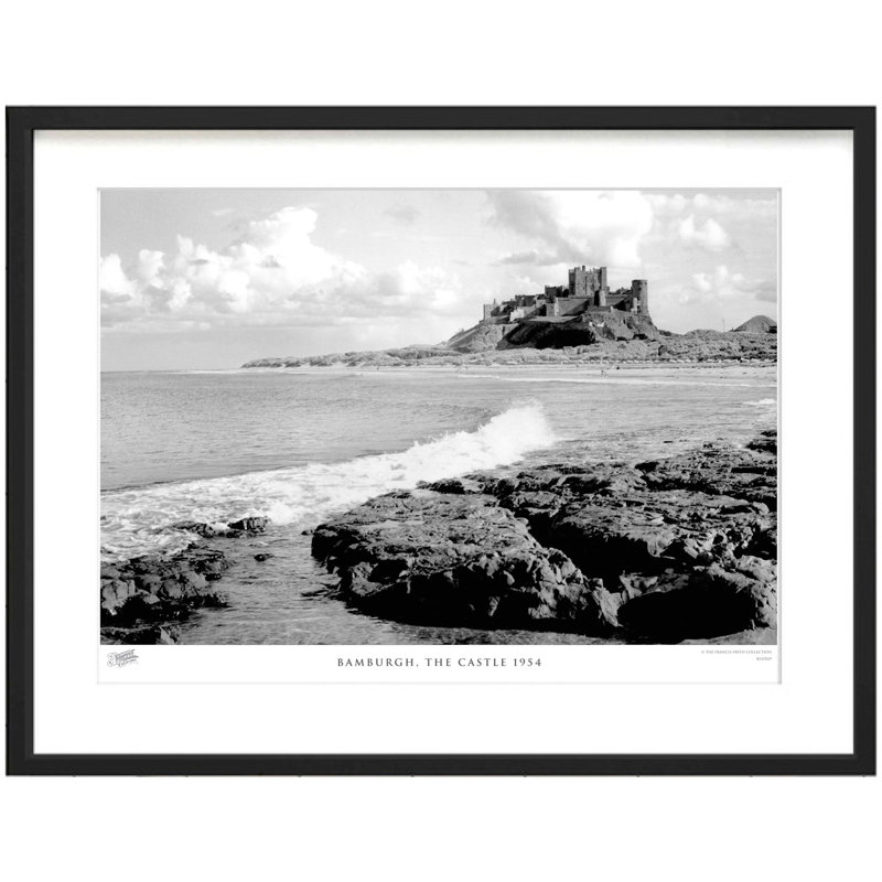 Bamburgh, The Castle 1954 - Single Picture Frame Print, 60cm H x 80cm W x 2.3cm D