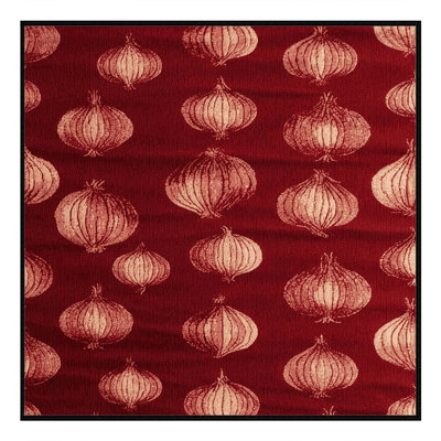 Washable Onion Red Vegetables Area Rug
