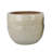 Paulo Barrel Planter Set Of 2, Raised Ribbed Beige Ceramic 19, 15 Inch-112858270