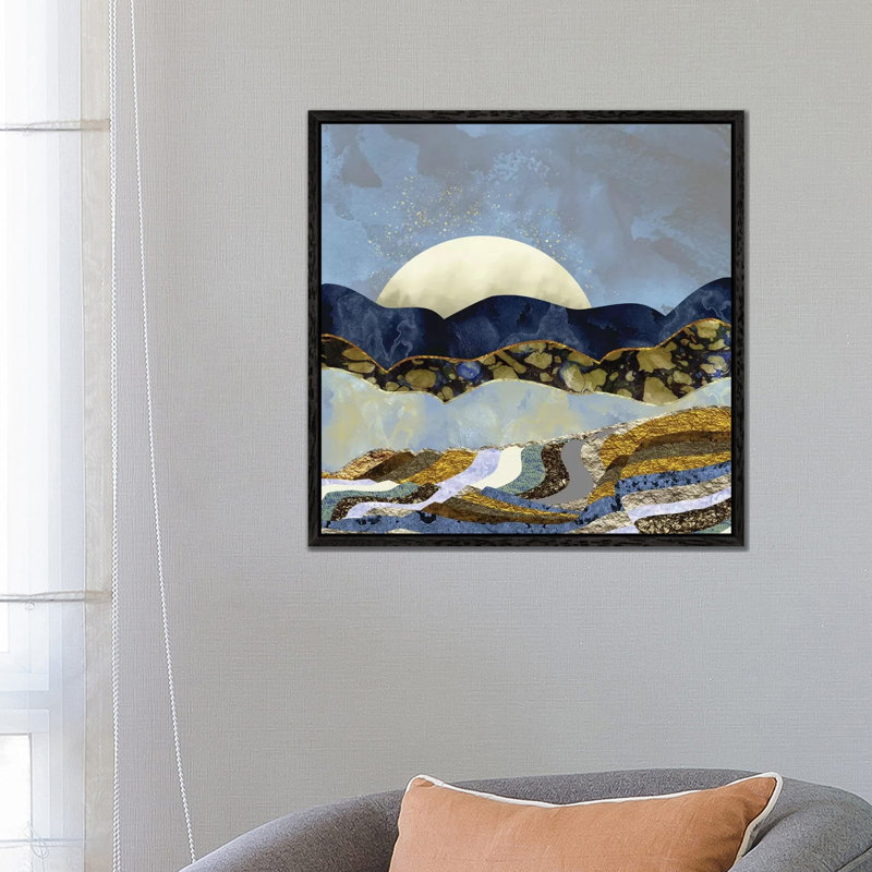 Firefly Sky - Print on Canvas, 66.04 cm H x 66.04 cm W, Black Framed