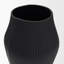 Vase cannelé en métal noir mat Patine-133228860-133228861