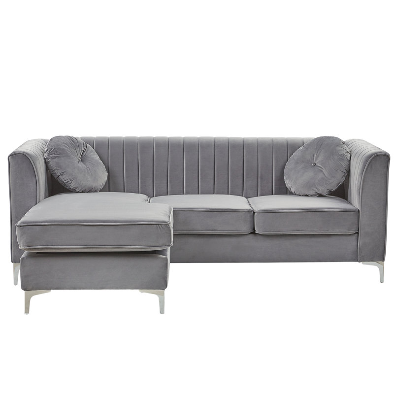 Isabel 3 Seater Sofa & Chaise, Grey, Left Hand