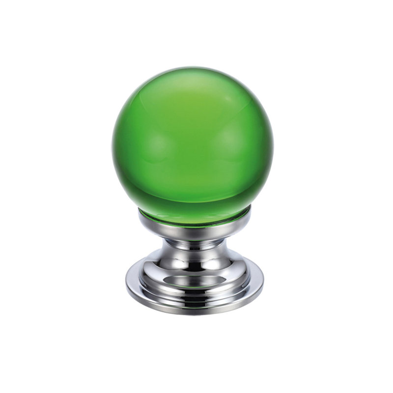30mm Diameter Round Knob, Green