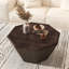 Table basse octogonale en bois d'hévéa-930924256