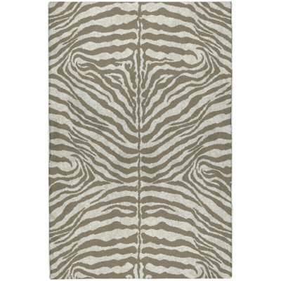 Premium Machine Washable Dream Shag Zebra Rug