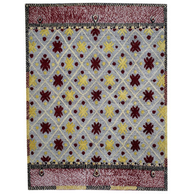 Miara Geometric Hand Woven 260cm X 303cm Area Rug