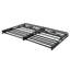 Structure de lit grand format pliable en métal avec structure et profil haut de 14 pouces pour une chambre noire