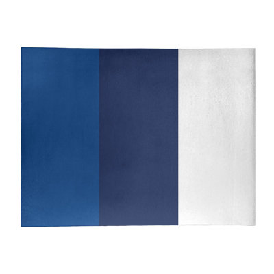 Tapis bleu royal rayé/bleu marine/blanc Toronto