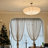 1-Light Pendant Lights Kitchen Island Nordic Cream Fabric-1188828564