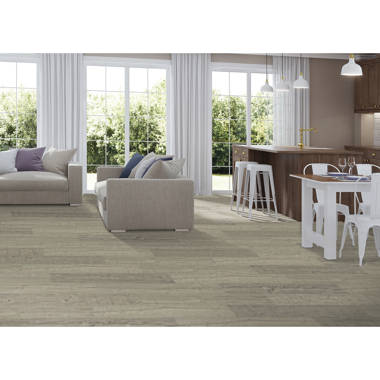 Forbo Cinch LOC Seal Serene Grey 9.8 mm T x 11.81 in. W x 35.43 in. L Laminate Flooring (20.34 Sq. ft./Case)