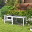 Rabbit , 2-Storey, Detachable Run, Waterproof, For 1 - 2 , Grey 2-Storey Ample Space, 1-2