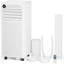 Climatiseur portatif 8-en-1 8000 Btu - Refroidissement sans drainage, ventilateur, déshumidificateur, mode veille, minuterie 24H, télécommande et ensembles de fenêtre inclus-126148044