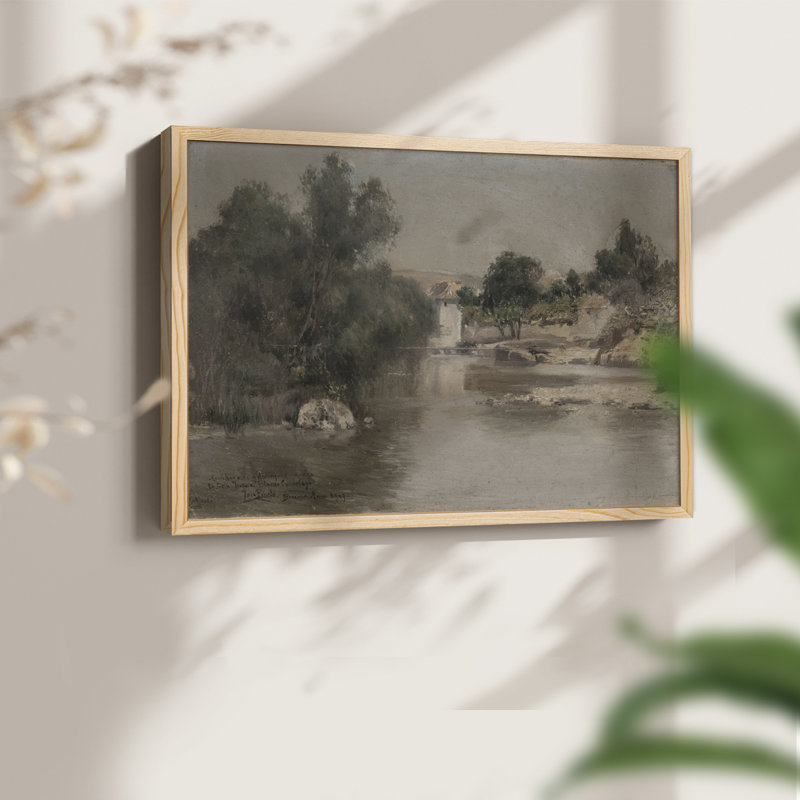 Paysages rétro-CDXCV - reproduction encadrée, H 8 po x l 10 po, Naturel