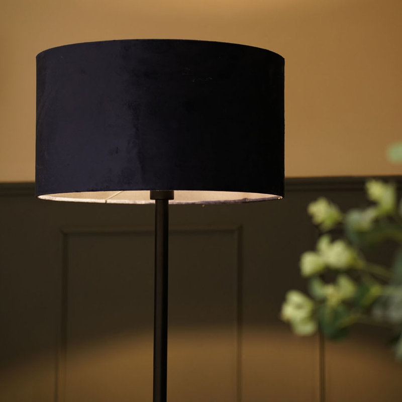 Pearletta Traditional Floor Lamp Set, Blue, Yes, Black