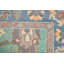 Tapis décoratif turquoise et vert Kazak
