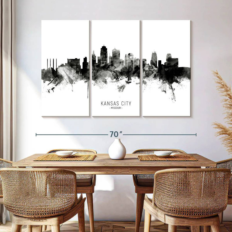 Skyline de Sirecs, Kansas City, Missouri III, H 42 po x l 65 po