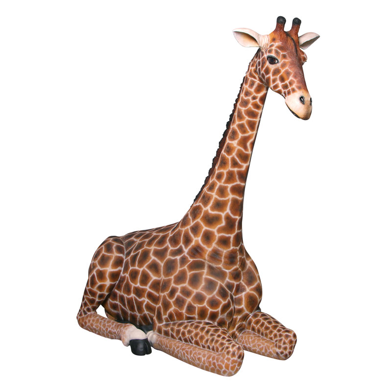 Statue de jardin giraffe assis dakarai