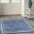 Nourison Essentials Navy Ivory Indoor/Outdoor Area Rug-1081804508