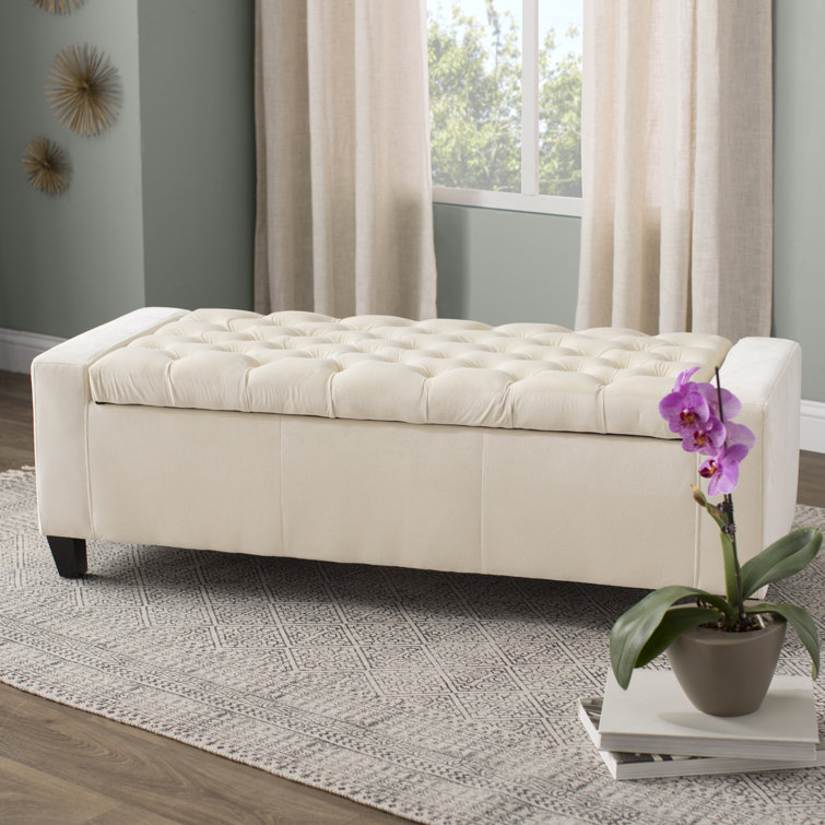 Ching Multi-Functional Storage Ottoman – Tufted Design, Hidden Storage & Space-Saving Elegance