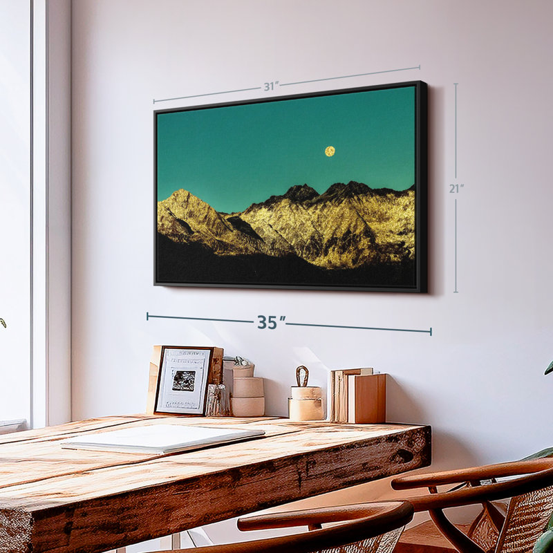 " Golden Mountain Range ", 31" H x 21" W