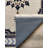 Quarza Collection Digital Print Cotton-Polyester Beige Navy Blue Moroccan Rug-571816754