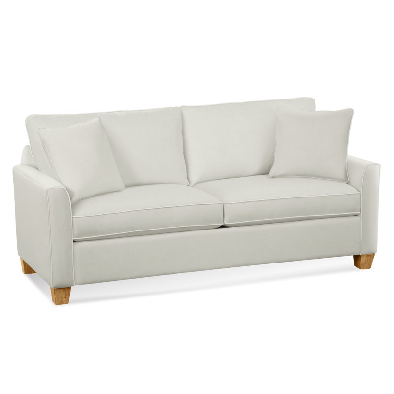 Charleston Sleeper Sofa, Gray Sugar Performance; 0863-84, Honey, 5" Innerspring Mattress