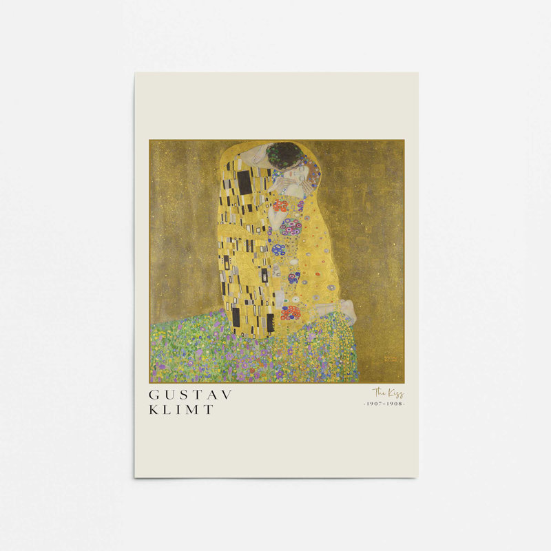 «The Kiss» par Gustav Klimt, reproduction dans un cadre, H 16 po x l 12 po, Ne s’applique pas