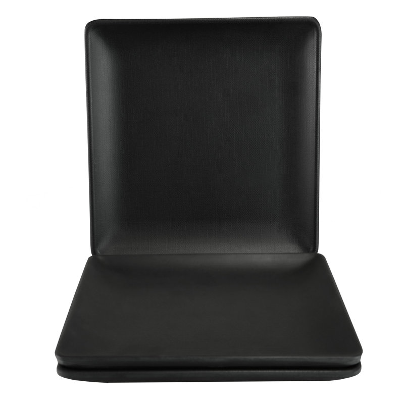 6'' Square Bread And Butter Plate, Black