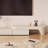 Cream style TV cabinet end table combination