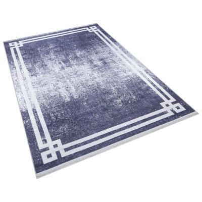 Arica Performance Chenille Washable Geometric Indoor / Outdoor Rug