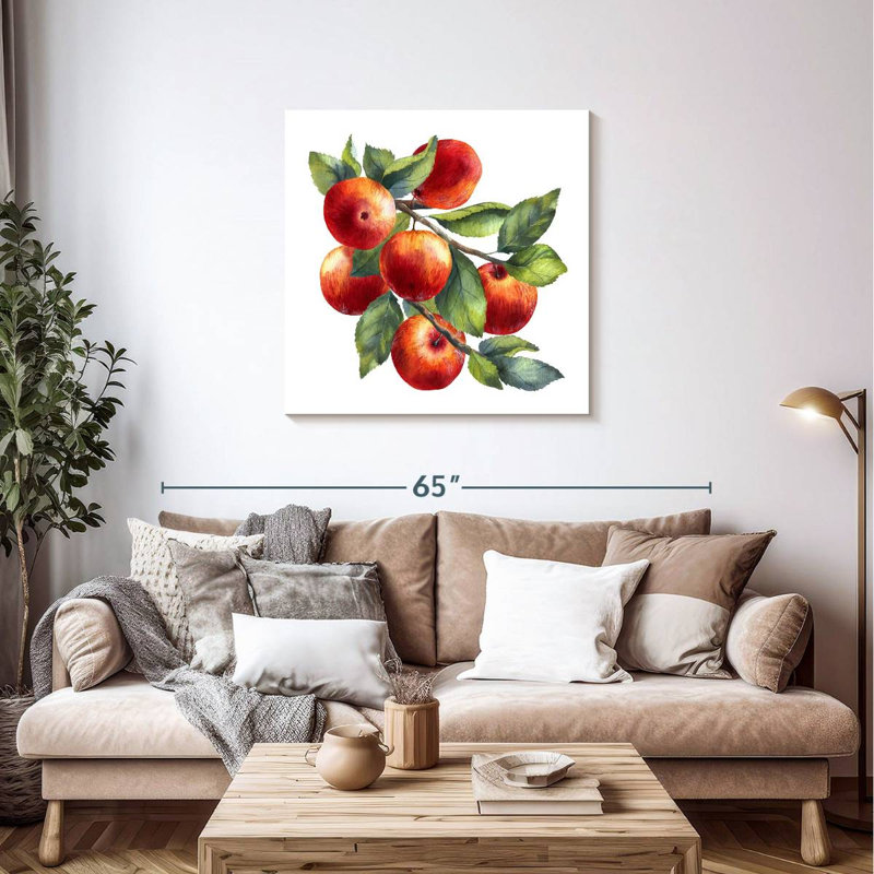 Yarlin Red Apples, 36" H x 36" W