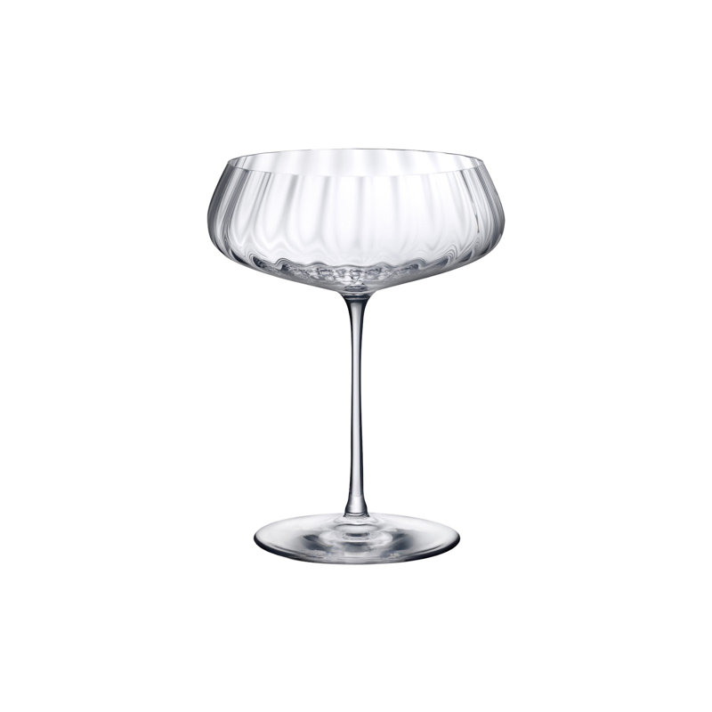 Round Up 13.5256oz. Handmade Crystal Coupe Set