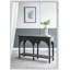 Console 47,2 x 15,7 x 31,9 po en bois noir avec accents dorés
