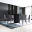 Table de salle à manger noire tendance avec placage de chêne, 47,2 po x 47,2 po x 29,5 po, base fabriquée à la main pour le café