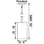 Mini-luminaire suspendu cylindrique 1 lumière Beaverson-22241126