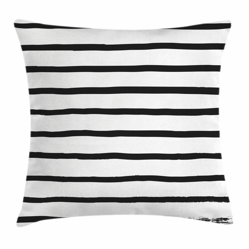 Art Decor Minimalist Paintbrush Pillow Cover, 20" x 20"