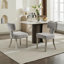 Ensemble de 2 chaises de salle à manger de style Mid-Century moderne avec pieds en acier inoxydable-41004888