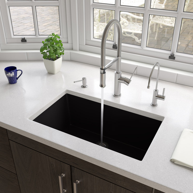 29.88'' L Single Bowl Fireclay Kitchen Sink