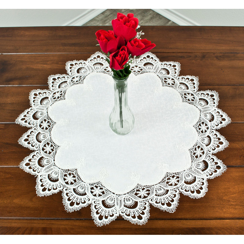 Plateau de table en dentelle européenne Elmwood