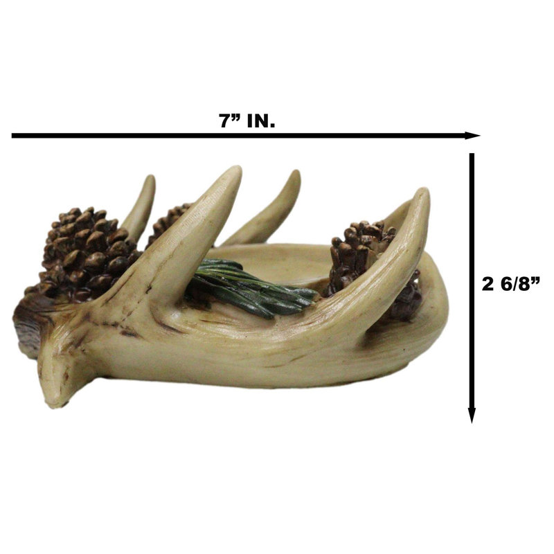 Porte-bougie en bois de cerf Antler